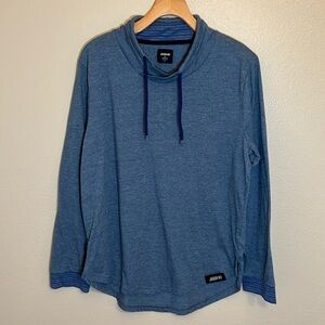 Jason Wu For Eva Air Blue Drawstring Neck Long Sleeve Shirt